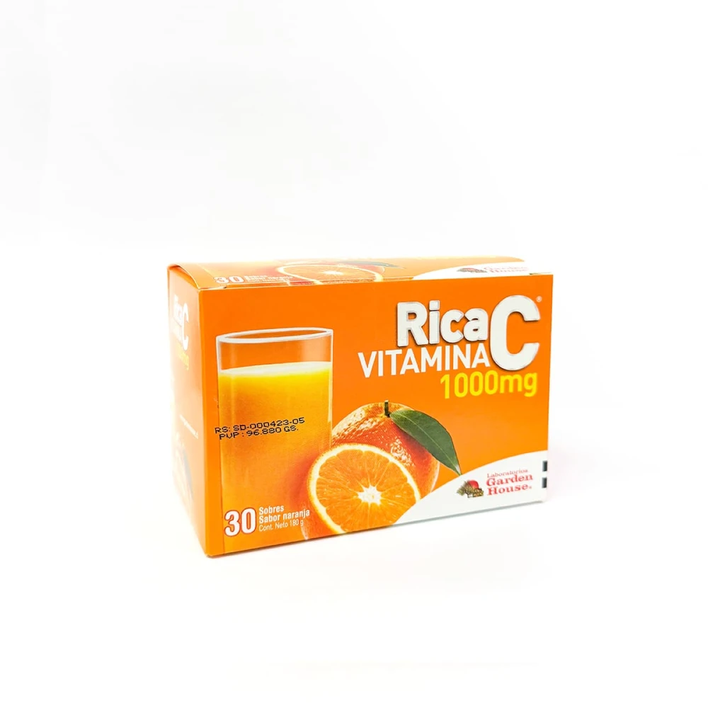 RICA C VITAMINA C 1000 MG. CJ X 30 SOBRE