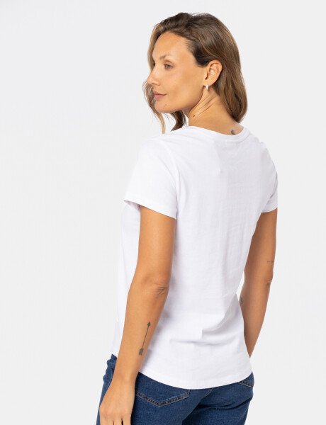 REMERA BÁSICA DE ALGODÓN Blanco