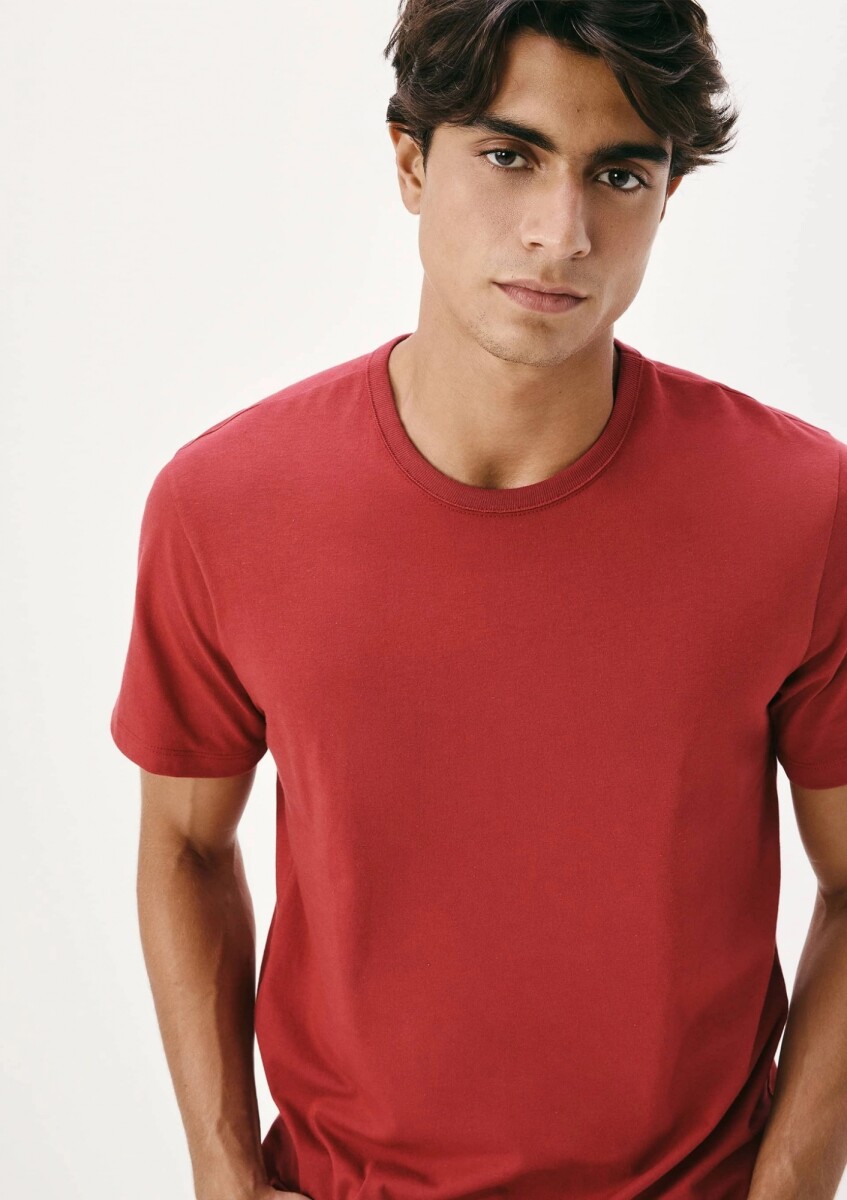 CAMISETA BÁSICA UNISSEX - ROJO 