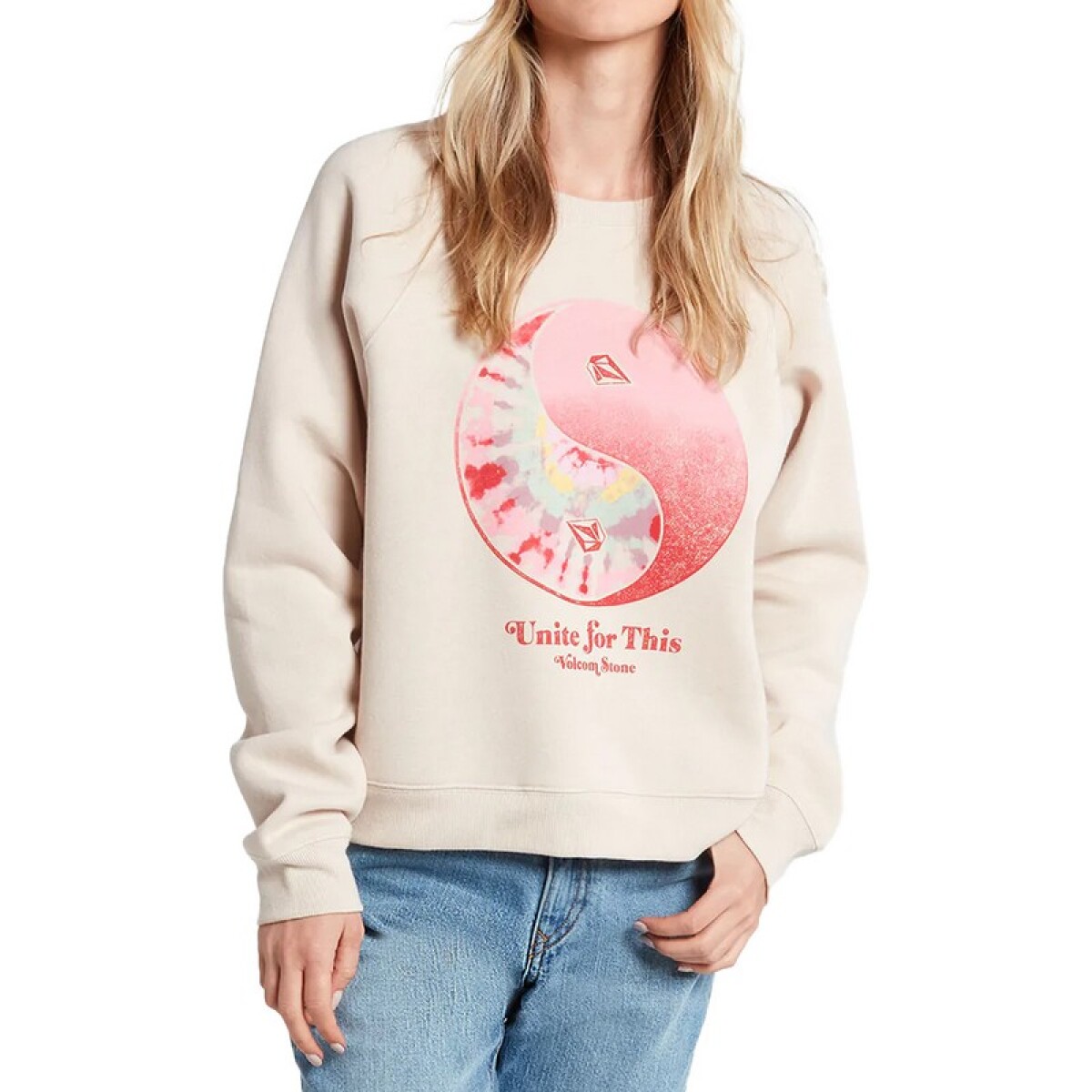 Buzo Volcom Truly Stokin Crew - Beige 