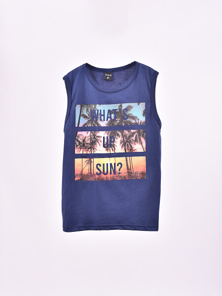 MUSCULOSA SUNSET AZUL