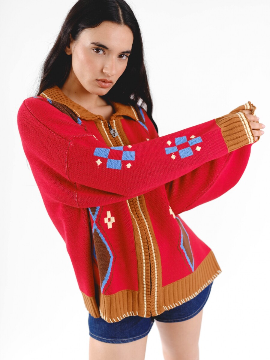 Campera Confeti - Rojo 