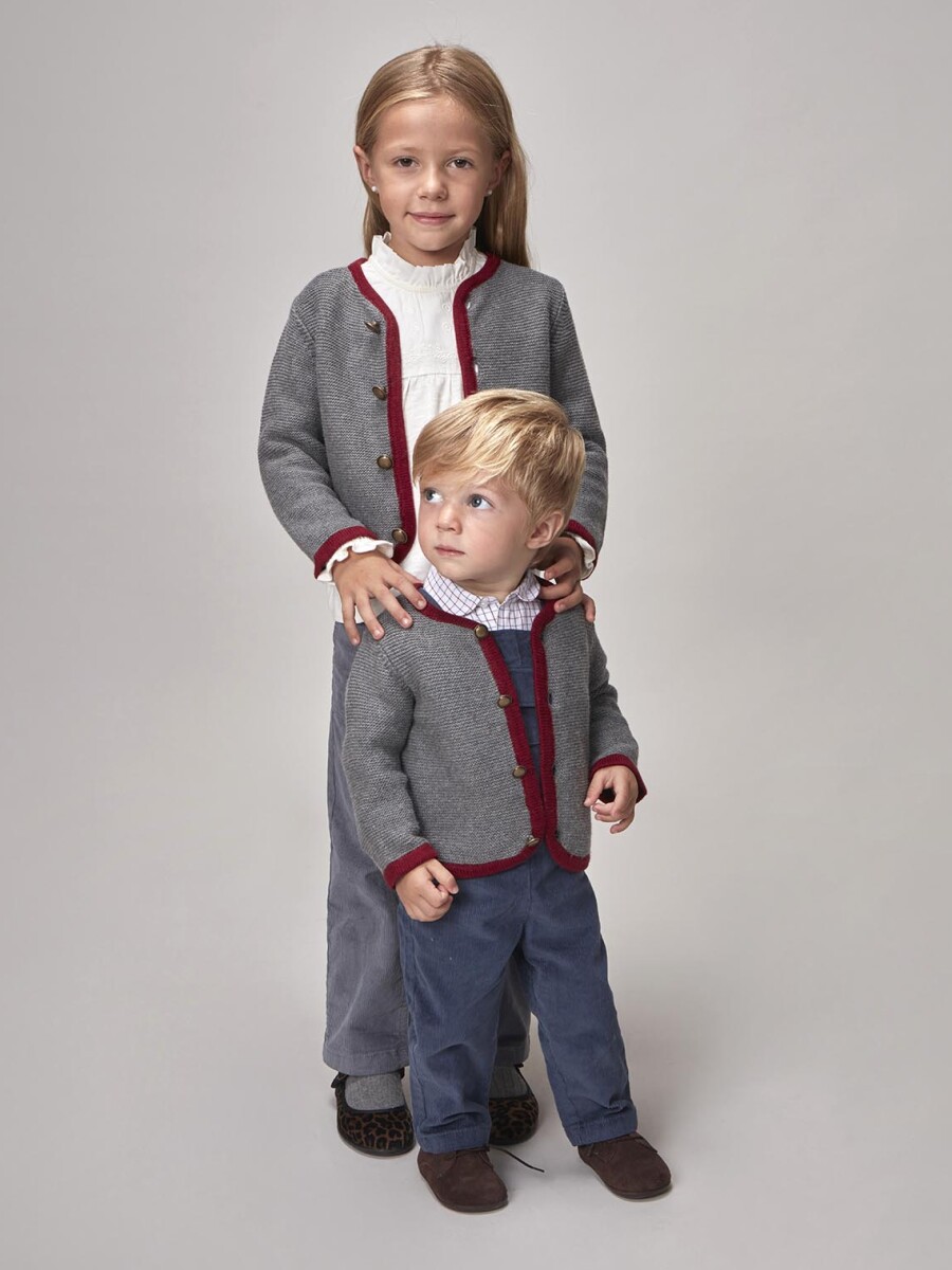 Chaqueta Tipo Austria Gris Melange