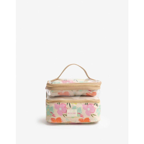 Porta Cosméticos Estampado Flores
