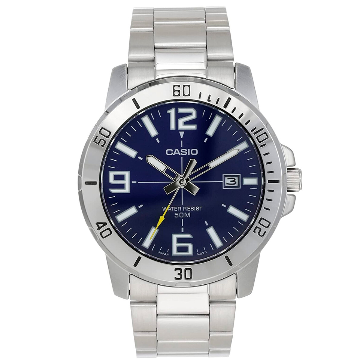 Reloj CASIO MTPVD01D-2BVUDF en Cuero Azul Esfera 45mm 