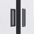 MAMPARA DE BAÑO ESQUINERA NEGRO MATE 90 X 90 X 2.05 MT MAMPARA DE BAÑO ESQUINERA NEGRO MATE 90 X 90 X 2.05 MT