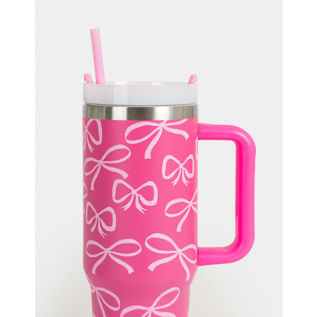 Vaso Térmico Estampado Fucsia Medio