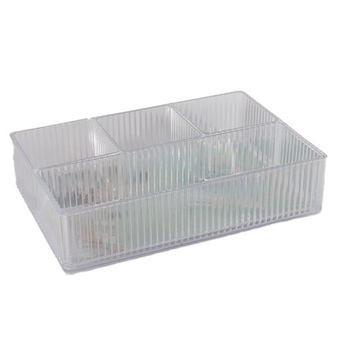 Organizador Acrilico Transparente 4 divisiones 26*17*6cm Organizador Acrilico Transparente 4 Divisiones 26*17*6cm