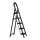 Escalera Tijera 5 Escalones De metal/plastico Base Antideslizante Negro