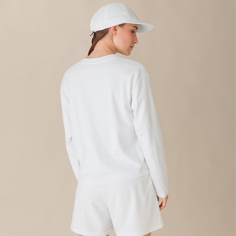 REMERA MUJER MANGA LARGA F-BOX FILA Blanco