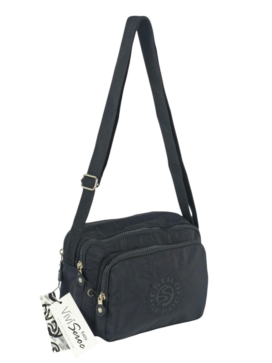 Morral con bolsillos - Negro 