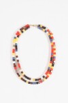 Collar doble cadena multicolor