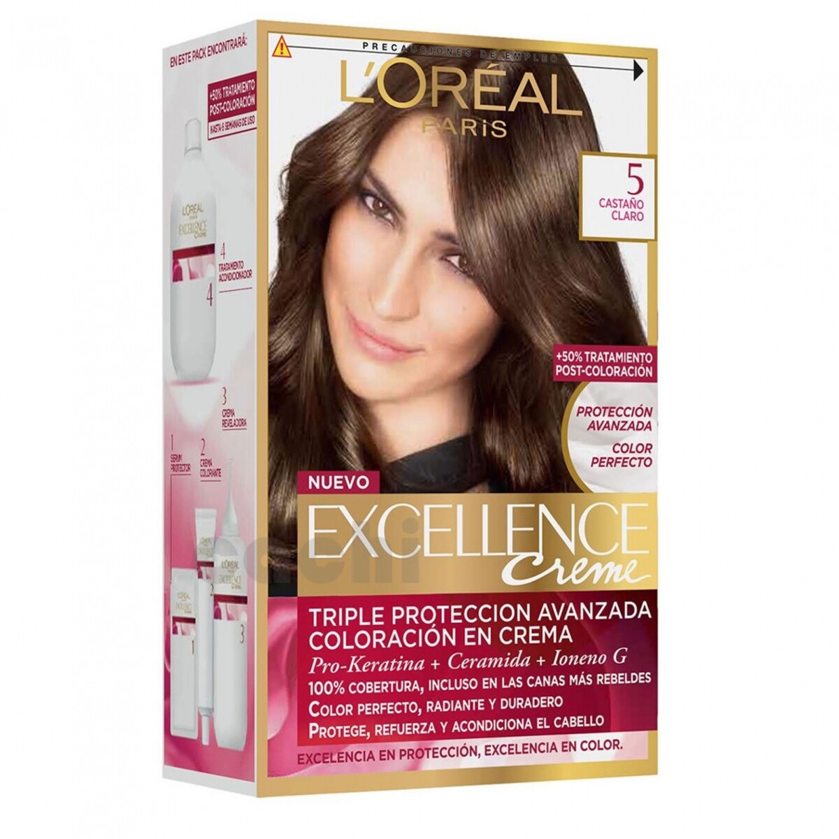 Coloración L'Oréal Paris Excellence - #5 Castaño Claro 