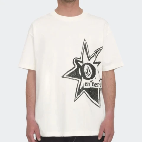 Remera Volcom Entertainment Stone Burst Blanco