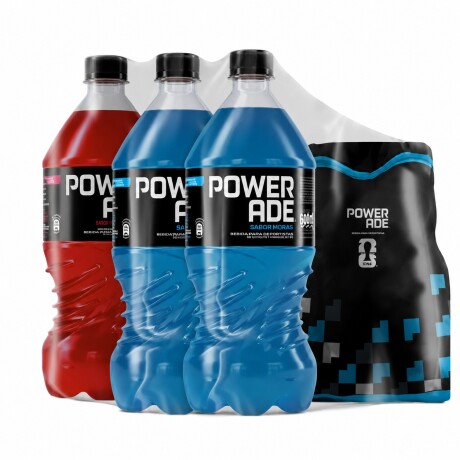 PACK POWERADE MOUNTAIN X 2 + FRUTAS TROPICALES X 1 + MOCHILA 001