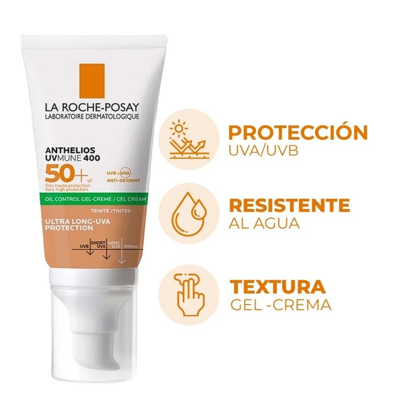 Protector Solar La Roche Posay Anthelios Toque Limpio Color FPS50+ 50 ml Protector Solar La Roche Posay Anthelios Toque Limpio Color FPS50+ 50 ml