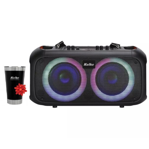 Parlante Kolke Party Dual KPB-515 Bluetooth Doble 6.5" TWS Karaoke LED Parlante Kolke Party Dual KPB-515 Bluetooth Doble 6.5" TWS Karaoke LED