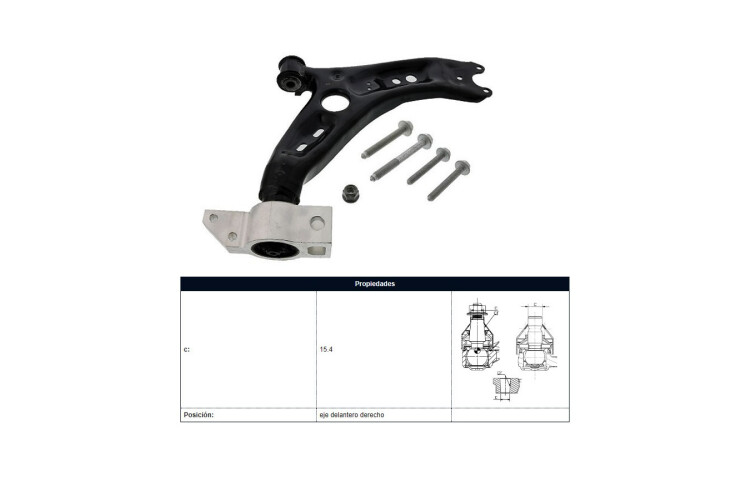 Parilla De Suspension Delantera Audi A3, Volks Vento 03-12 Der Parilla De Suspension Delantera Audi A3, Volks Vento 03-12 Der