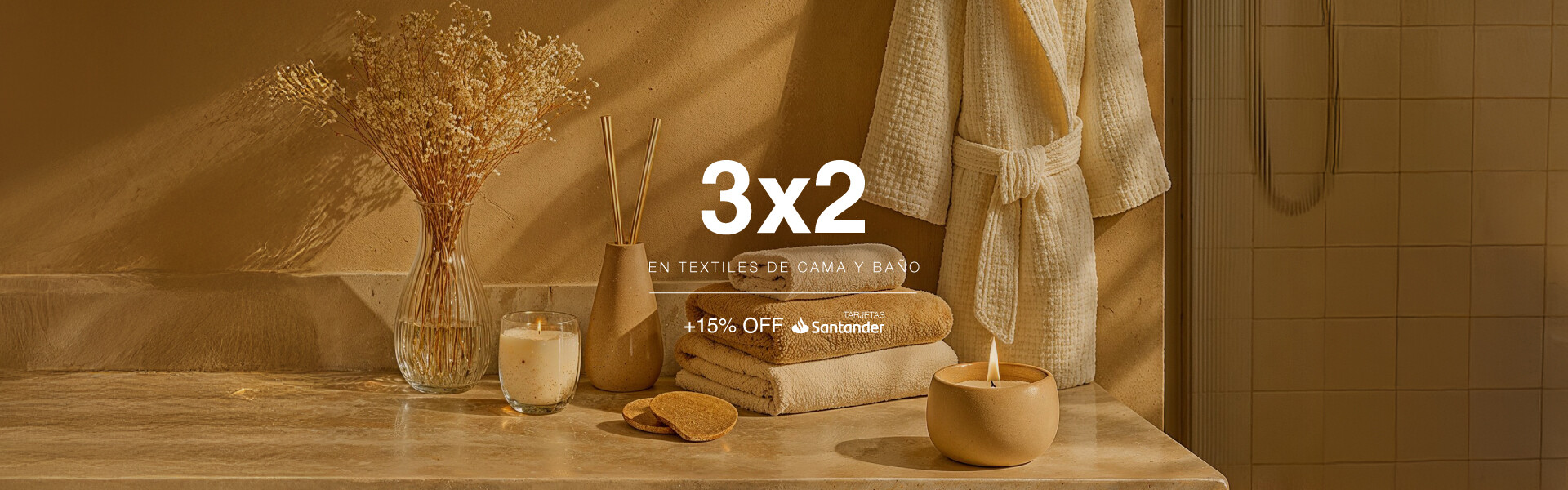 3x2 textiles de baño y cama + 15