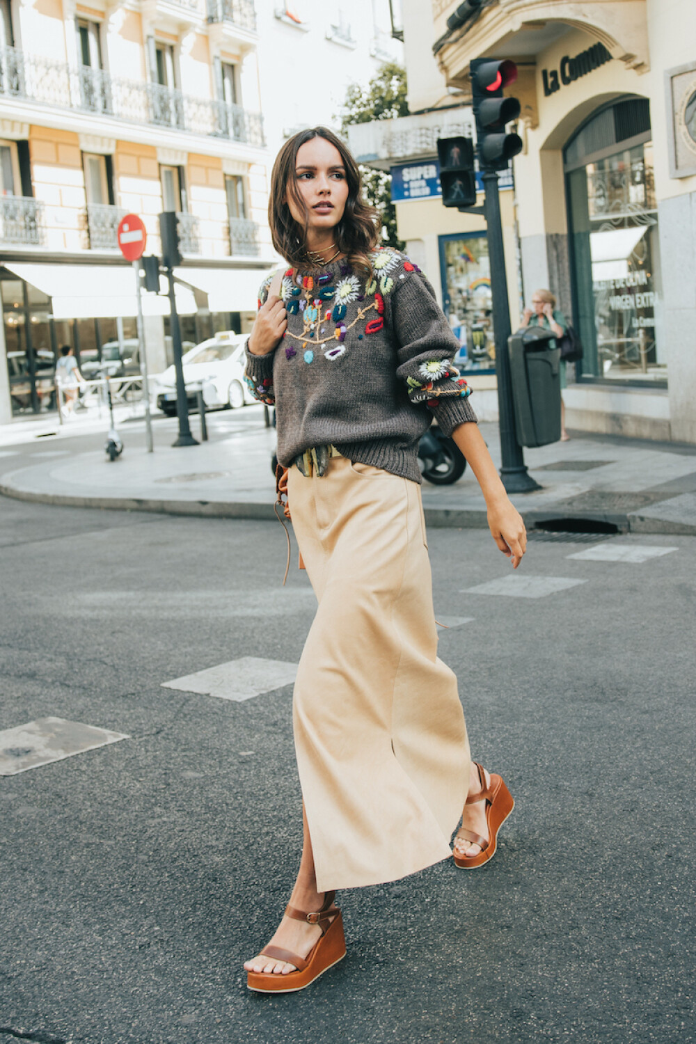 Sandalia Elegante Sport Camel