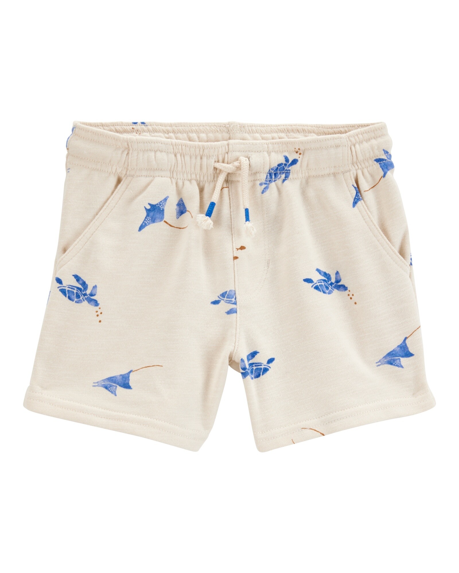 Short deportivo de algodón, diseño animales marinos Sin color