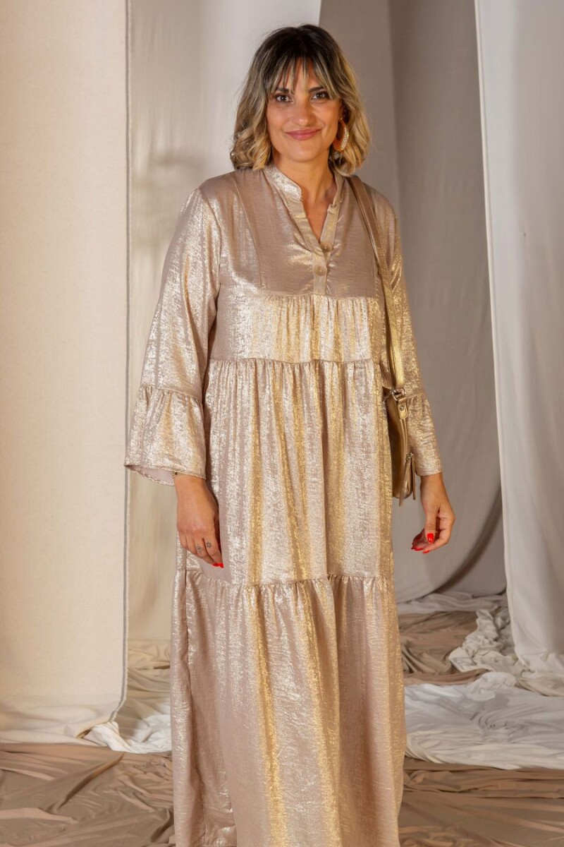 Vestido Resplendor Dorado