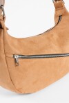 Bandolera simil suede marrón