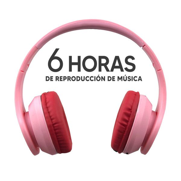 Auriculares Inalámbricos Manos Libre Bluetooth Con Radio ROJO