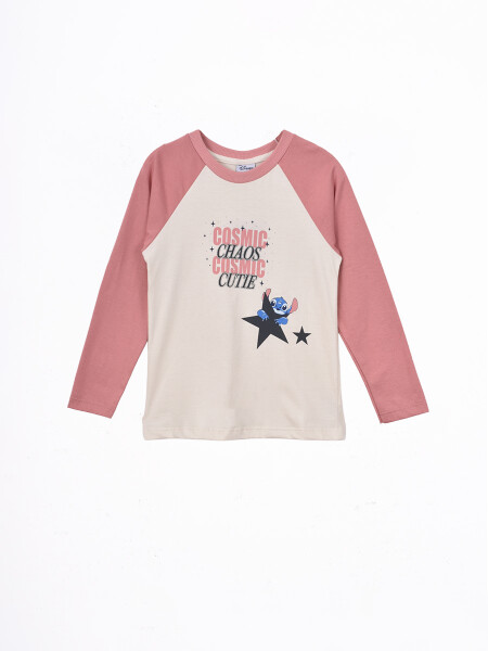 REMERA STITCH COSMIC CRUDO