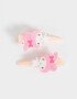 Hebillas Infantiles Set De Piquitos "my Melody" - Combinacion Bicolor