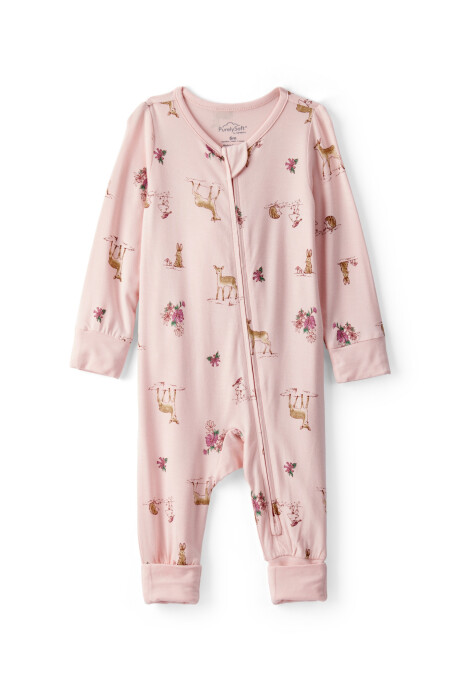 Pijama una pieza de viscosa Ecovero, puños plegables, línea Purelysoft Sin color