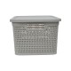 Caja simil ratán 7,5 lts CAPPUCCINO