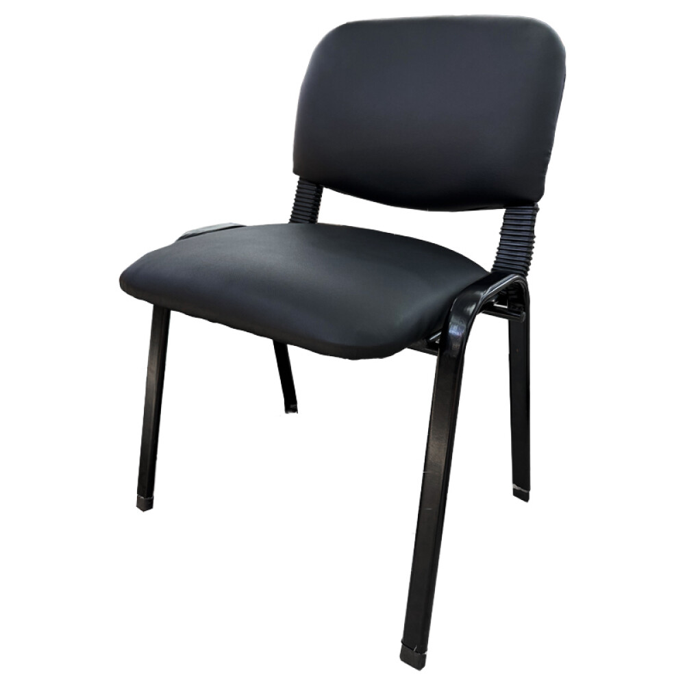 Silla fija apilable eco cuero Silla fija apilable eco cuero