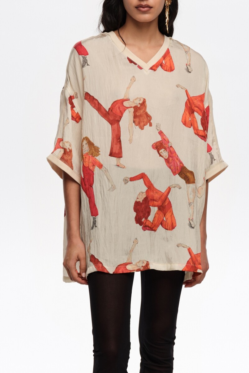 BLUSA OVERSIZED Estampado
