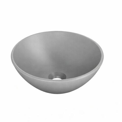 Bacha de apoyo redonda 35 cm gris mate Celite Bacha De Apoyo Redonda 35 Cm Gris Mate Celite