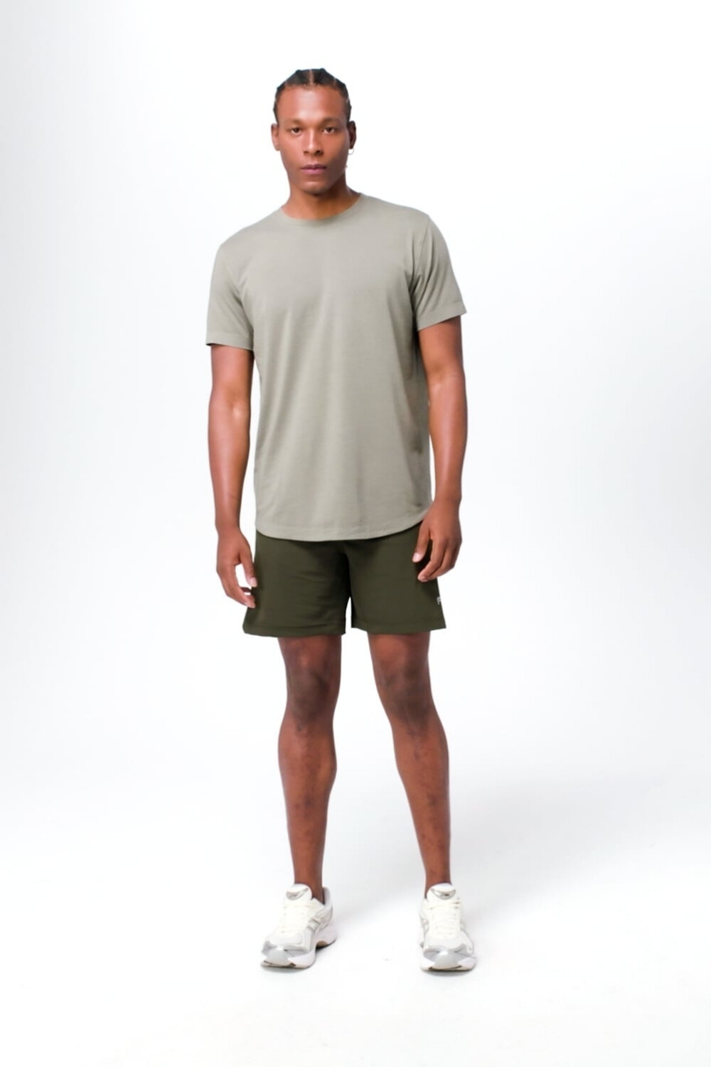 Short The 7 One Short (Lined) Hombre Utility Green Rose Halftone