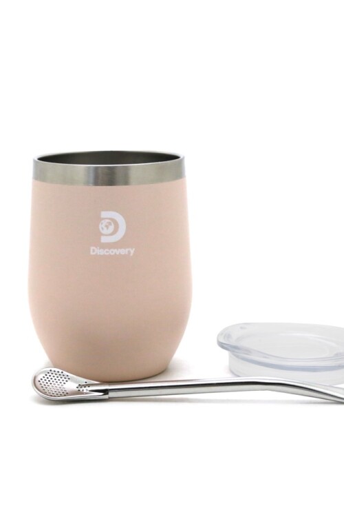 Mate y bombilla de Acero Rosa - Discovery Rosa