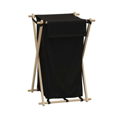 Cesto Para Ropa Articulable 50X43X76Cm Bamboo/Tela