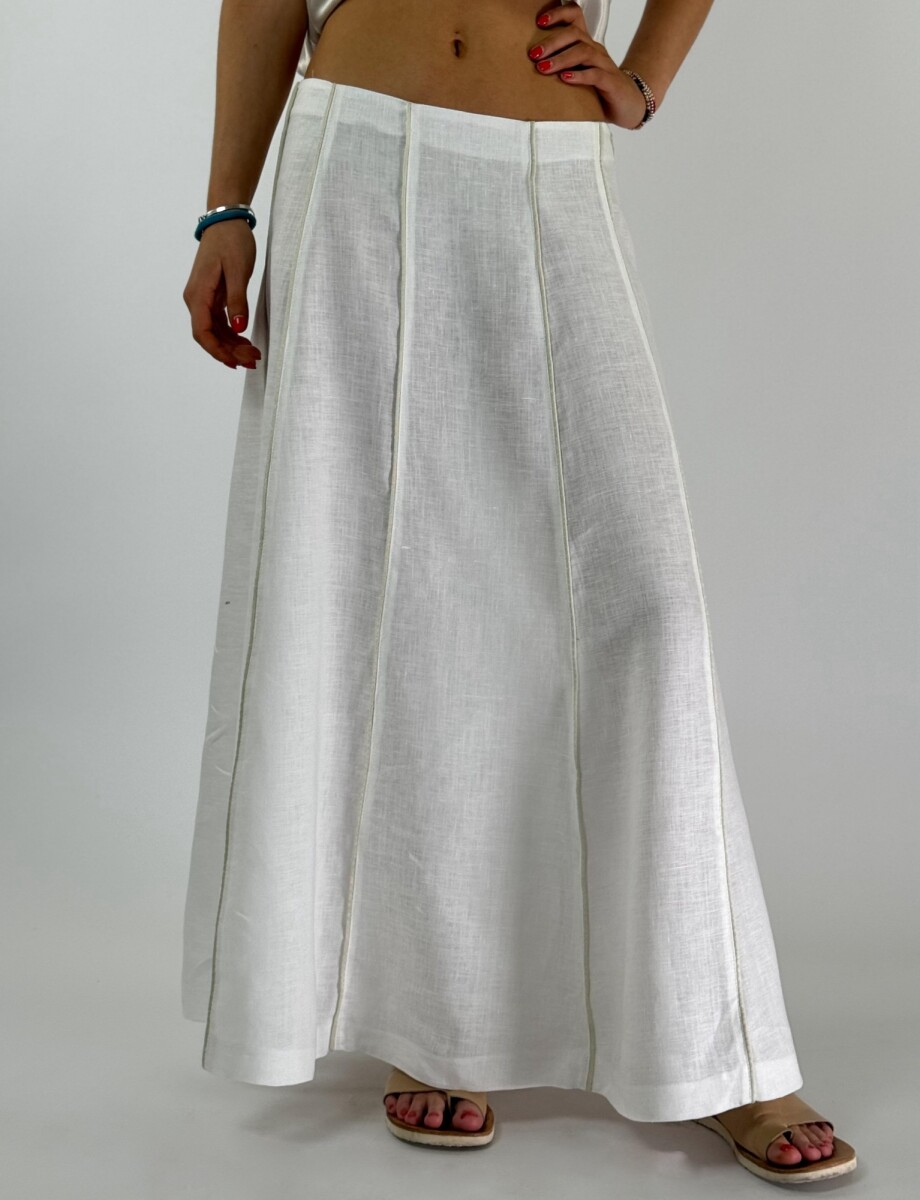 POLLERA KALHUA - BLANCO 