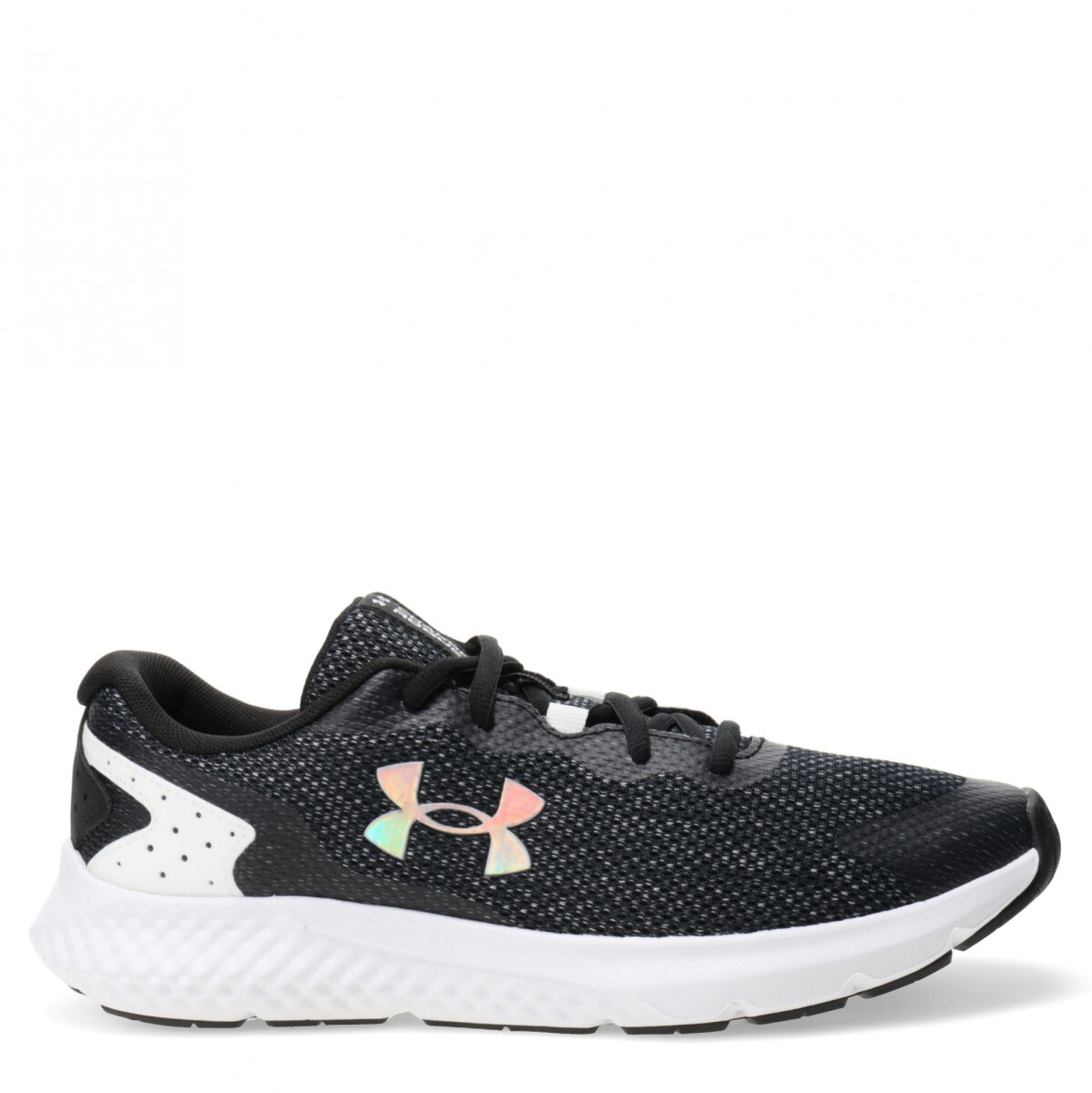 Championes de Mujer Under Armour Charged Rogue 3 Knit - Negro - Blanco 