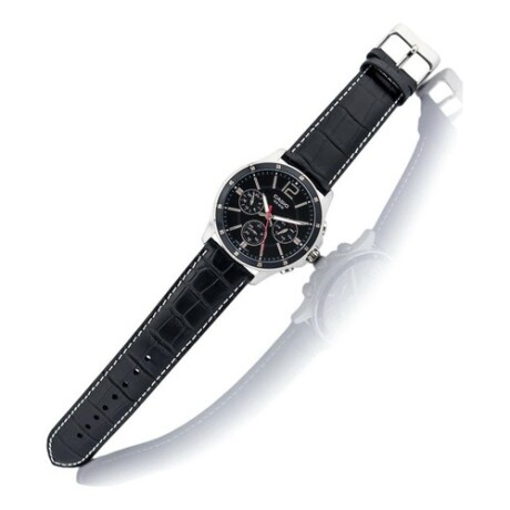 Reloj análogo Casio en acero y cuero Reloj análogo Casio en acero y cuero