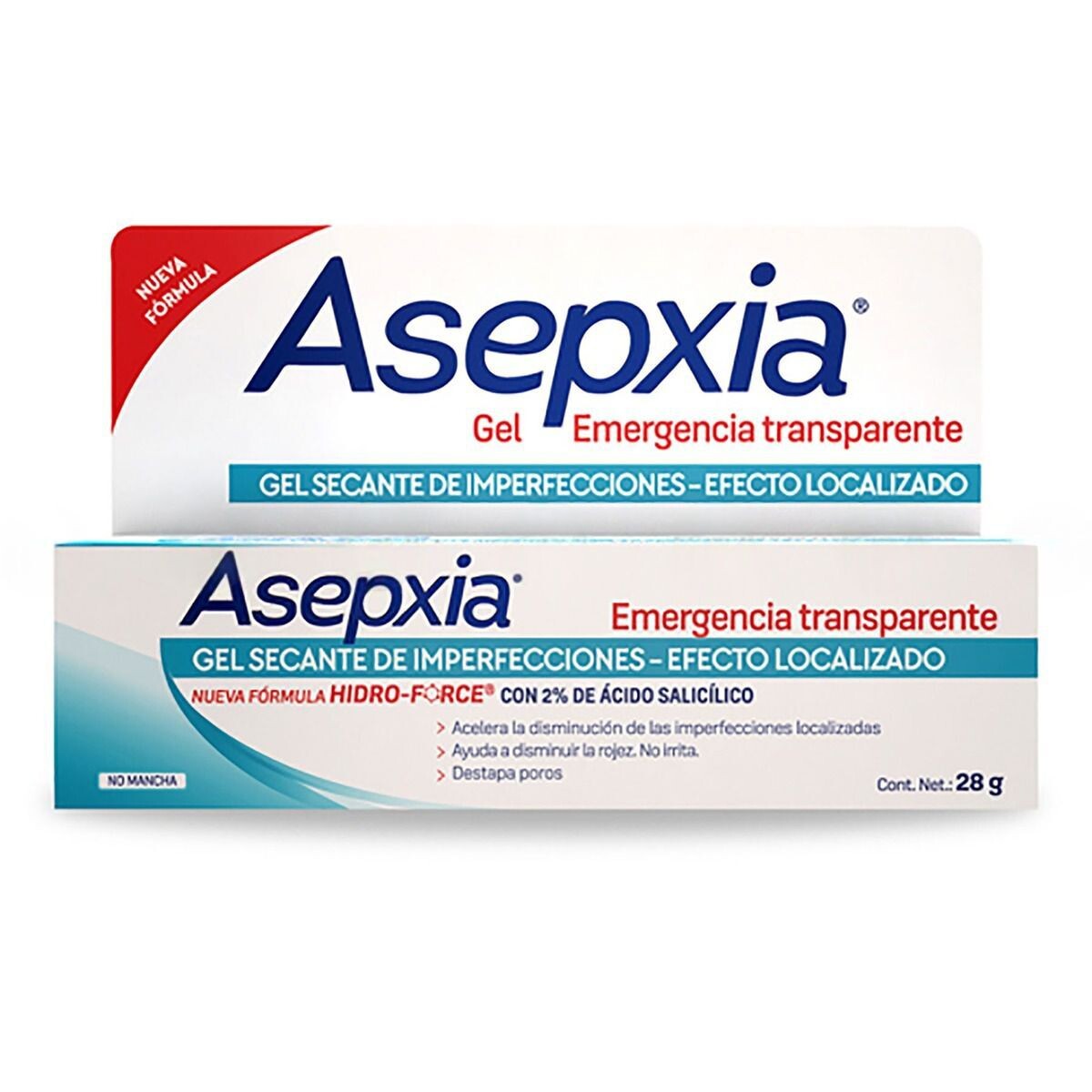 ASEPXIA GEL EMERG.TRANPARENTE LOCALIZADO 