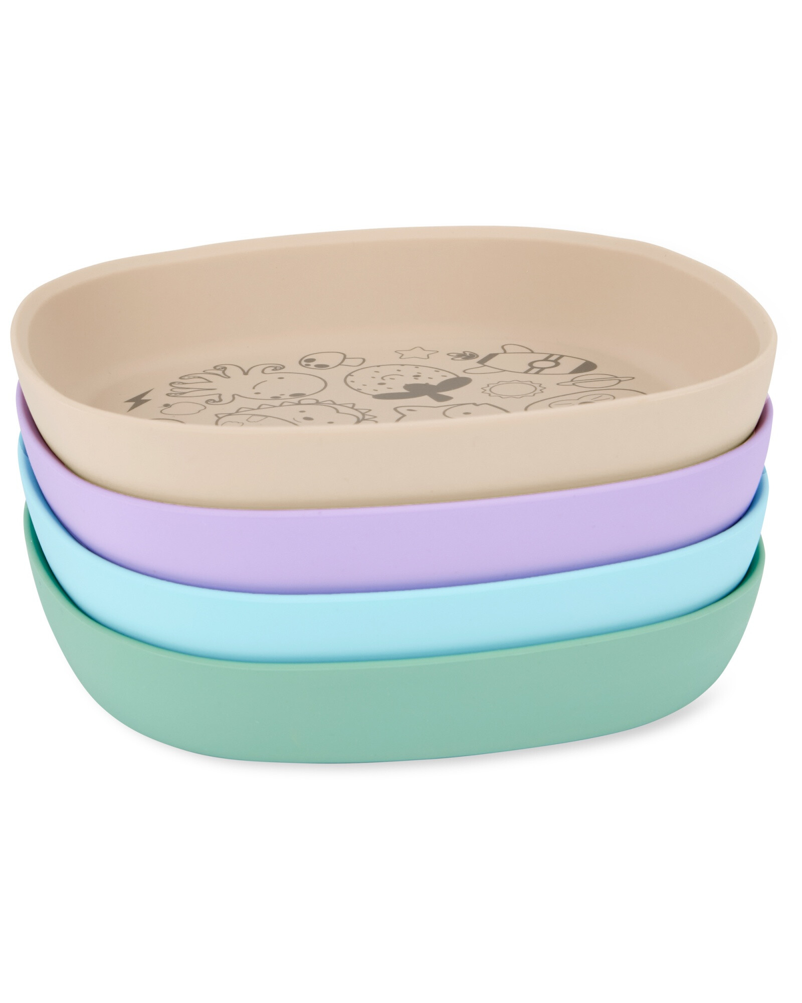 Plato de silicona, beige Plato de silicona, beige