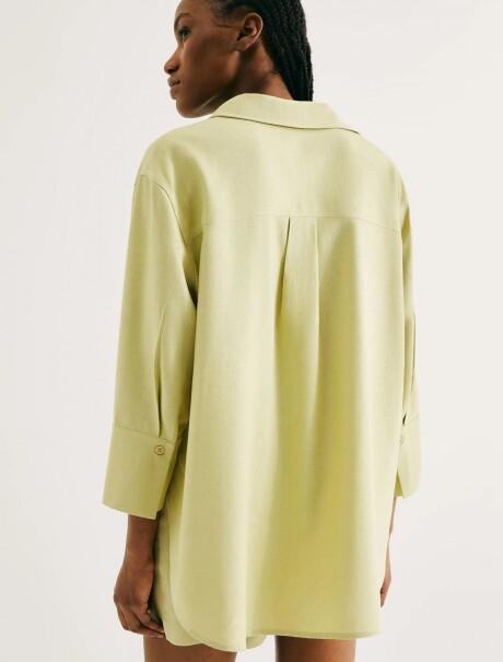 CAMISA MANGA LARGA VERDE