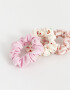 Gomitas Infantiles Con estampa Set De Scrunchies - Combinacion Tricolor