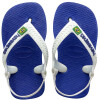 Ojotas Havaianas Baby Brasil Logo Azul