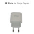 Cargador Treqa Carga Rápida Tipo C 25w CARGADOR TREQA TIPO C 25W CS 222 BLANCO