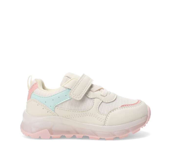 Championes de Niña MINI Miss Carol CRIBB con velcro Beige