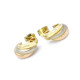 Caravanas En Oro 18K De 3 Colores Caravanas En Oro 18K De 3 Colores