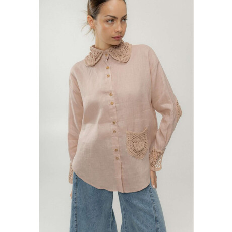 Camisa Onda Crochet Sea Rosa